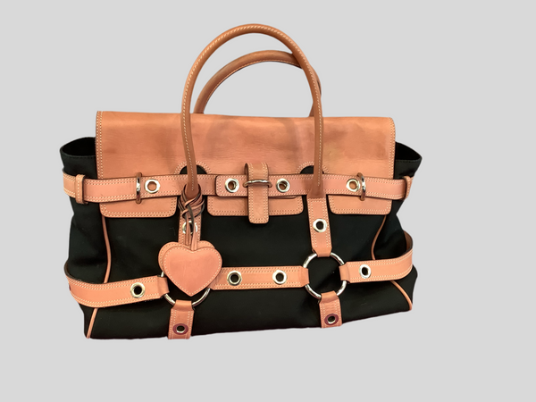 luella ルエラ ジゼル バック Luella 'Gisele' Bag in Pink and Dark Navy – Elite HNW - High End