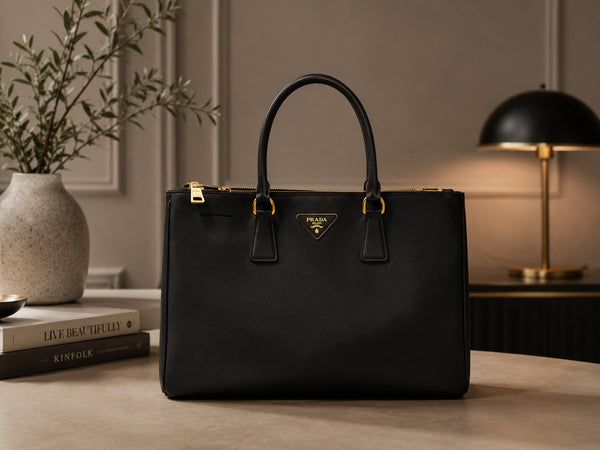 Prada Galleria Double Zip Black Tote – Elite HNW - High End