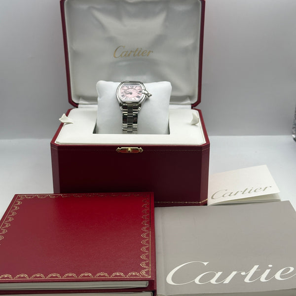 Cartier ホワイト ベビーピンク ライター Cartier Roadster Pink Dial – Elite HNW - High End Watches