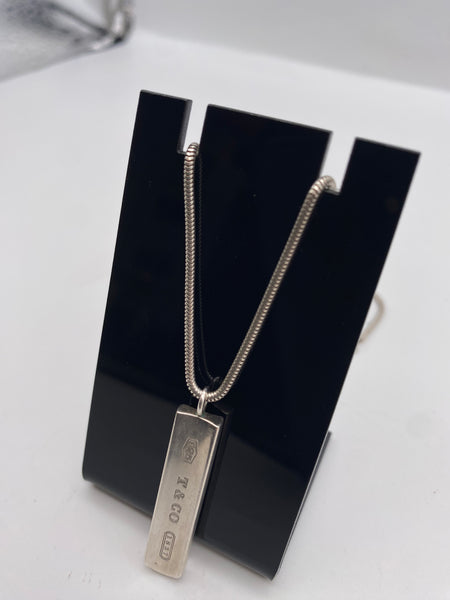Tiffany & Co Silver Bar Necklace – Elite HNW - High End Watches