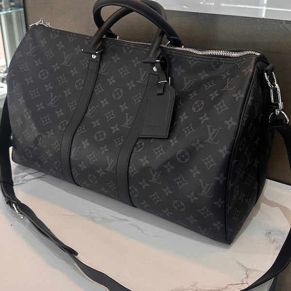 LOUIS VUITTON ステープルエディション　ブラック 　サイズ４４ Louis Vuitton Keepall 45 Black – Elite HNW - High End Watches