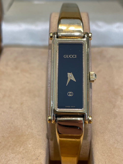 Gucci Quartz Gold Plated Horse bit Watch 1500