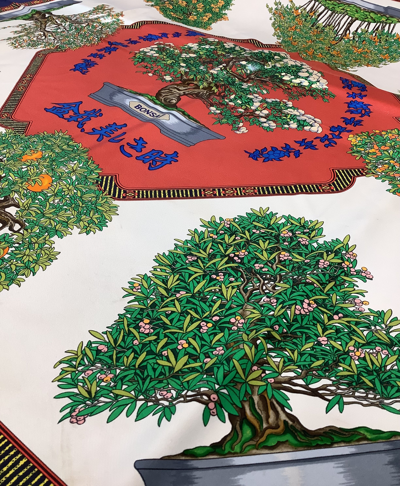 Hermès “Les Beaux Jours de Bonsai” Silk Square Scarf – Elite HNW