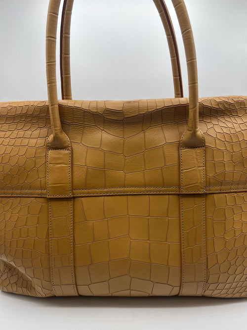 Mulberry Crocodile Embossed Bayswater
