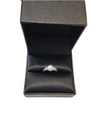 9ct White Gold Pearl and Diamond Ring