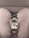 Ladies Gucci Quartz Stainless Steel Watch with Mother of pearl and diamond dial