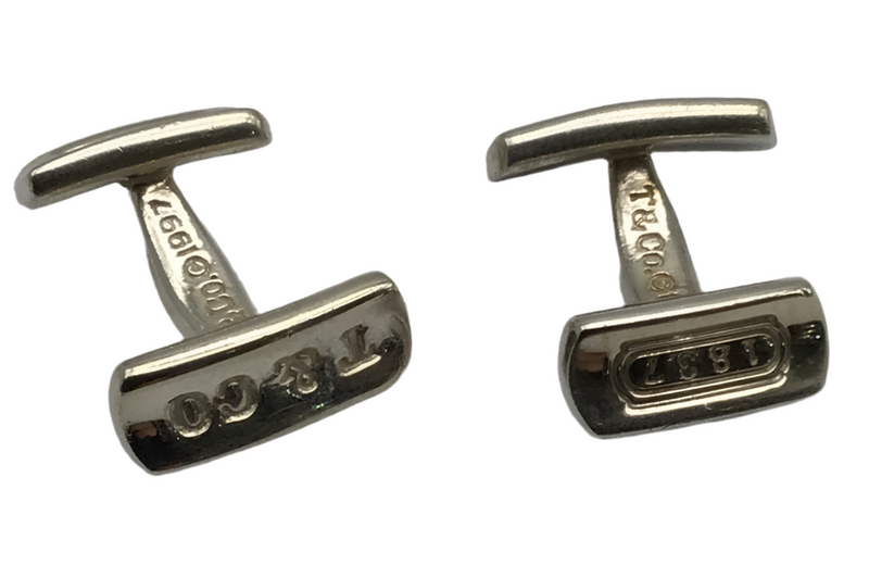 Tiffany & Co. シルバー カフリンクス Tiffany & Co Silver Bar Cufflinks – Elite HNW - High End Watches
