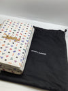 Yves Saint Laurent Zodiac Print White Clutch