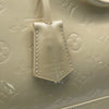 Louis Vuitton Alma Patent Leather Cream Bag With Charm