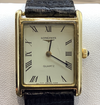 Longines Rectangular Gold Plated Quartz Watch