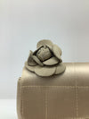 Chanel Satin Camellia Flap Bag