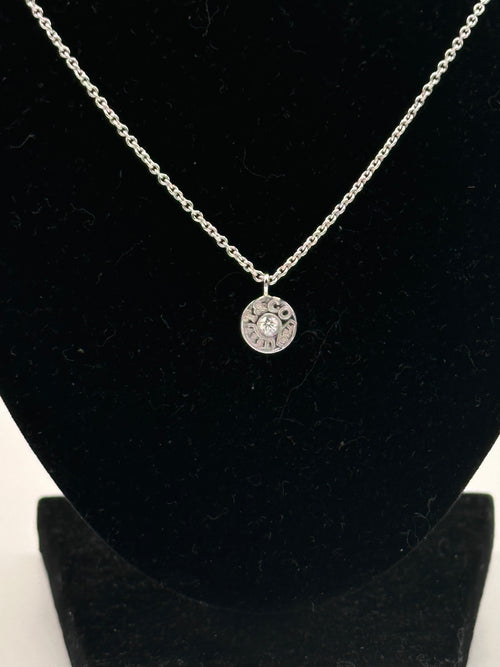 Tiffany & Co Necklace Set With A Brilliant Cut Diamond In A Tiffany Tag