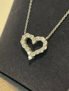 Tiffany & Co Platinum and Diamond Heart Necklace and Pendant
