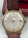 Garrard 9ct Gold Automatic Watch with Date and Presentation Box