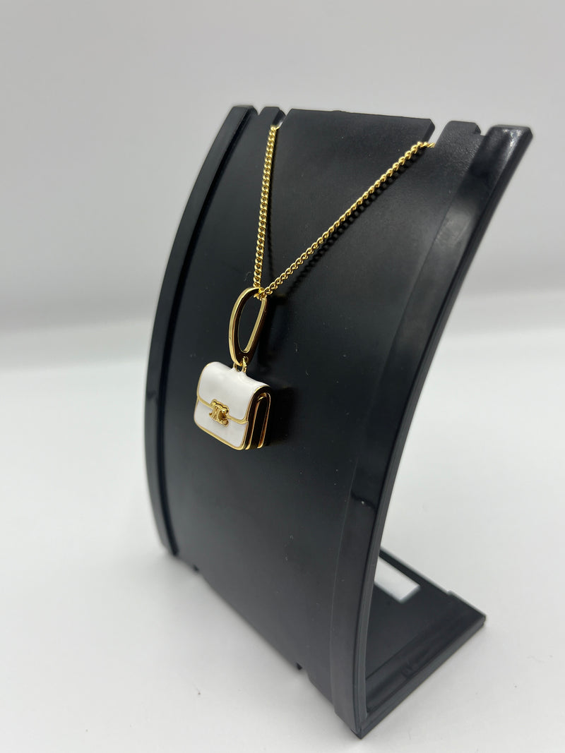 Celine Handbag Pendant Necklace