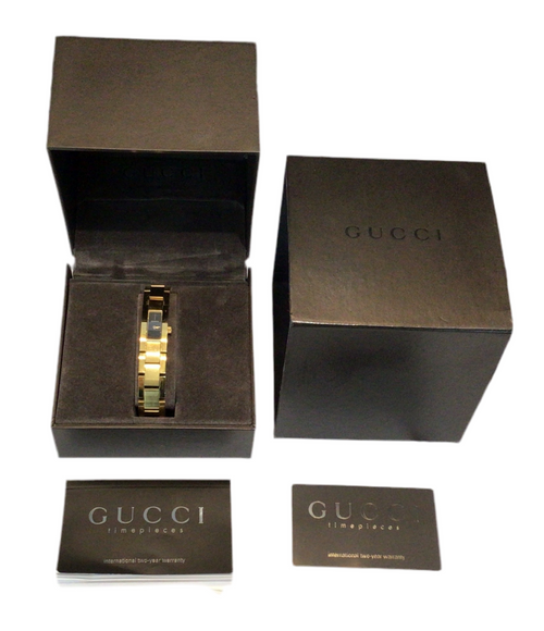 Gold Plated Ladies Quartz Gucci Watch 4600L