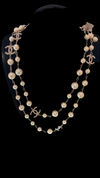 Chanel Re-Worked Pearl And Silver Plated Long Necklace