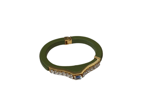 Prada Green Hinged Bangle
