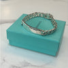 Tiffany & Co. Curb Cuban Link 8.25 inches Sterling Silver Bracelet