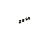 Four Black and White Button Silver Shirt Studs