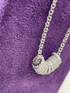 APM Monaco Sliding Rings Necklace - White Silver