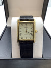Longines Rectangular Gold Plated Quartz Watch