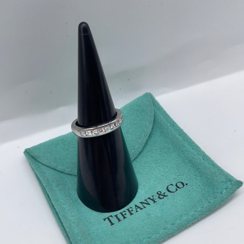 Tiffany & Co Platinum and Diamond Half Eternity Ring