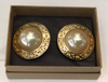 Christian Dior Pearl Clip On Earrings