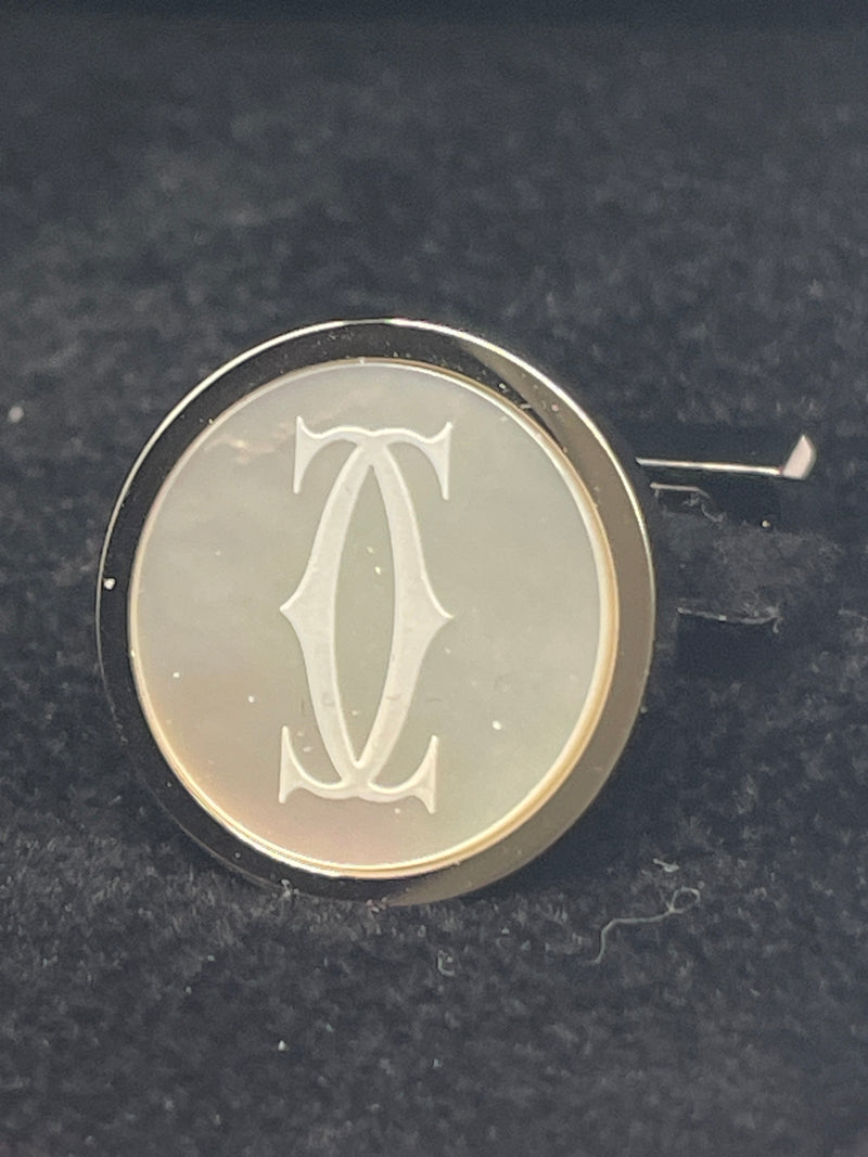 Cartier Sterling Silver and Mother of Pearl Cufflinks – Elite HNW