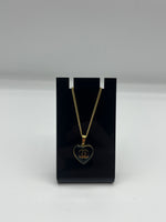 Chanel Enamel Heart Pendant Necklace