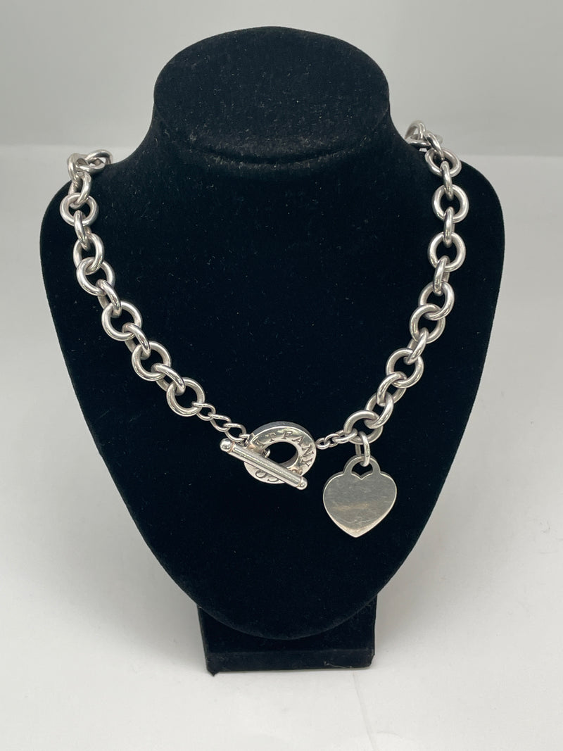 Vintage Tiffany & Co 925 Silver Heavy Necklace – Elite HNW - High