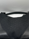 Gucci Black Canvas Hobo Bag