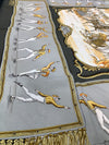 Hermès “Les Plaisirs du Froid” silk square scarf