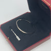 Cartier White Gold Love Bangle Size 18