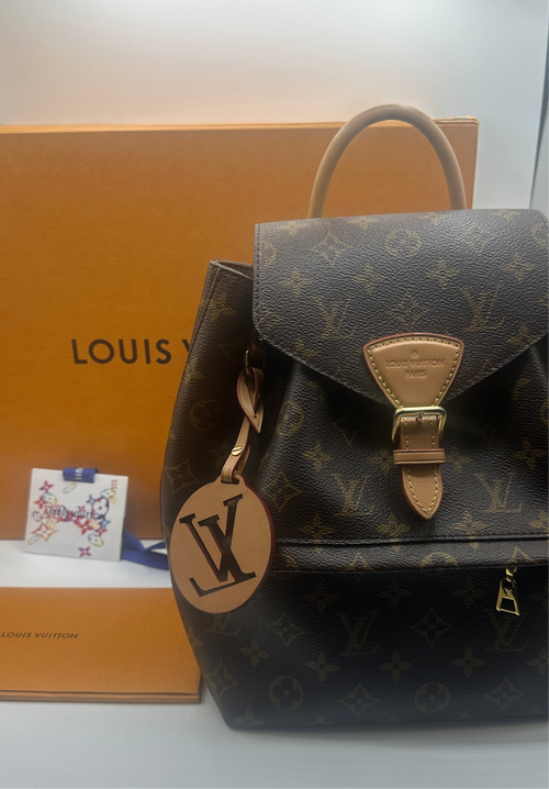 Louis Vuitton Montsouris PM Backpack Brown Canvas Monogram