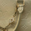 Louis Vuitton Alma Patent Leather Cream Bag With Charm