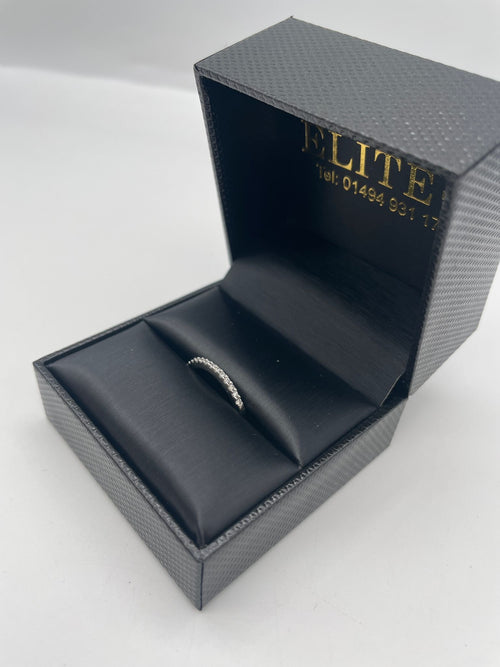 Platinum and Diamond Half Eternity Ring
