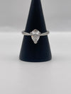Pear Shape Diamond and Platinum Engagement Ring