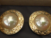 Christian Dior Pearl Clip On Earrings