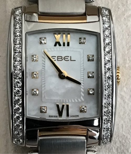 Ebel Ladies Two Tone  Quartz Brazilia with Diamonds and Mother of Pearl