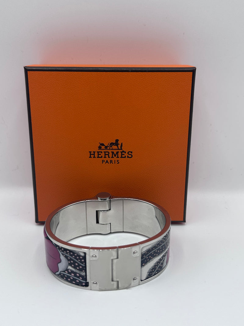 Hermes Leopard Metal Bracelet