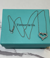 Tiffany & Co Platinum and Diamond Heart Necklace and Pendant