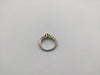 18ct Ladies White and Yellow Gold Diamond Trilogy Ring