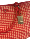 Helen Kaminski Woven Leather Tote – Pink &amp; Red Checkerboard