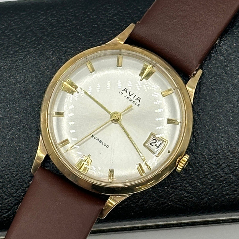 アヴィア　ゴールド　腕時計 Avia 9ct Yellow Gold Dress Watch – Elite HNW - High End Watches