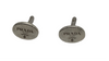 Prada silver oval cufflinks