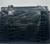 Vintage Black Croc-Embossed Mulberry Handbag