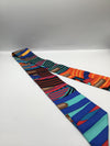 Hermès Multi Stripe Belt Buckle Print Silk Twilly