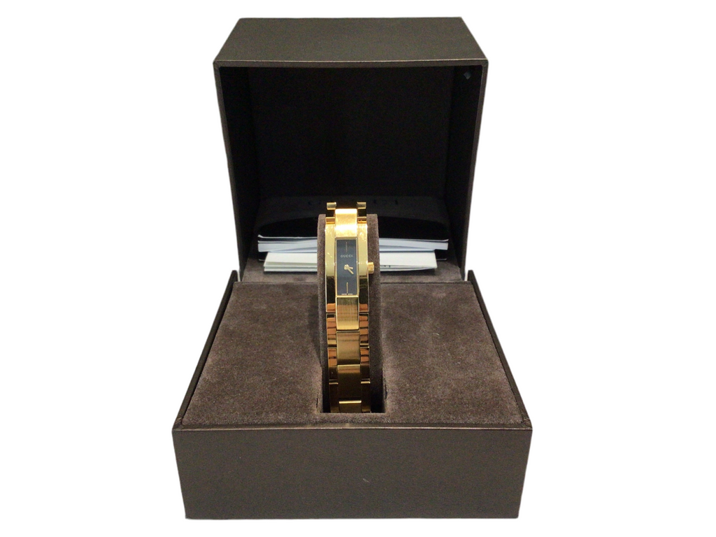 Gold Plated Ladies Quartz Gucci Watch 4600L – Elite HNW - High End