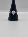 Pear Shape Diamond and Platinum Engagement Ring